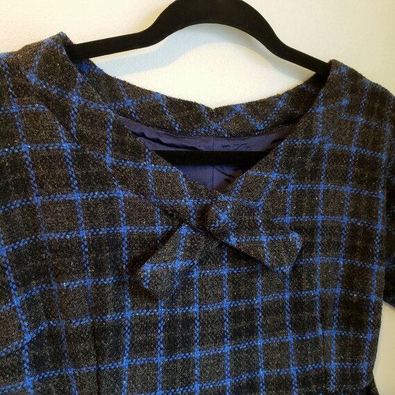 60s Volup Vintage Plaid Babydoll Dress S-L - image 7