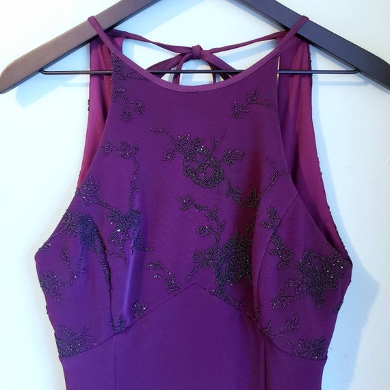 90s Beaded Goth Bodycon Dress - image 5