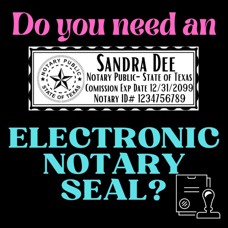Notary Public Eseals for RON Remote Online Notary Electronic Etsy UK