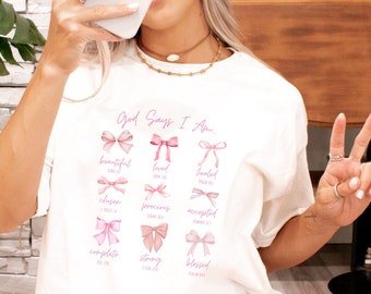 Balletcore Coquette Clothing Christian Merch Ballet Core Coquette Shirt Coquette Ballet Top Preppy Stuff Pink Bows Shirt Teenage Girl Gifts
