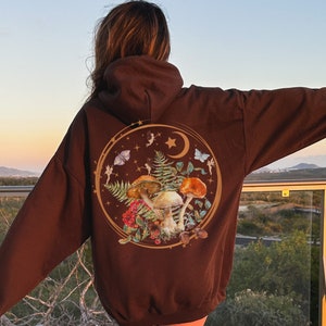 Fairy Grunge Goblincore Clothing Fairycore Grunge Fairycore Goblincore Sweatshirt Goblincore Mushroom Sweater Moon Sweater Fairy Hoodie