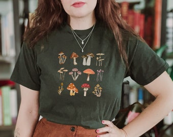 Goblincore Clothing Goblincore Shirt Goblincore Frog Shirt Mushroom Shirt Moon Shirt Botanical Shirt Cottagecore Shirt Cottagecore Clothing