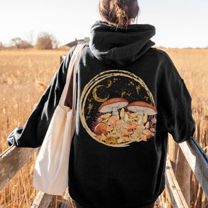 Fairy Grunge Goblincore Clothing Fairycore Grunge Fairycore Goblincore Sweatshirt Goblincore Mushroom Sweater Moon Sweater Fairy Hoodie