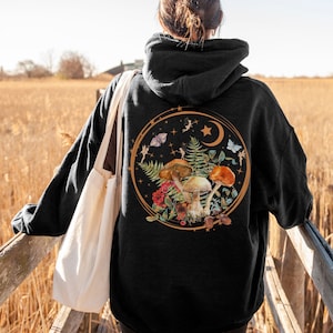 Fairy Grunge Goblincore Clothing Fairycore Grunge Fairycore Goblincore Sweatshirt Goblincore Mushroom Sweater Moon Sweater Fairy Hoodie