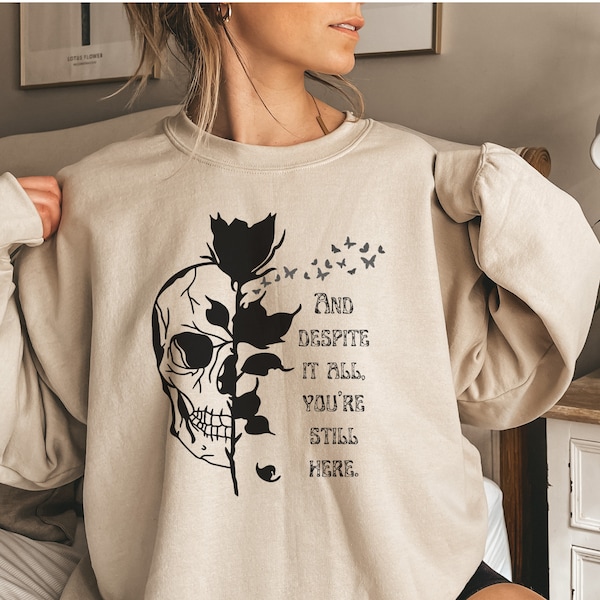 Dark Academia Clothing Gothic Clothes Dark Academia Sweater Gothic Clothing Gothic Sweater Skull Sweater Skeleton Sweater Halloween Sweater