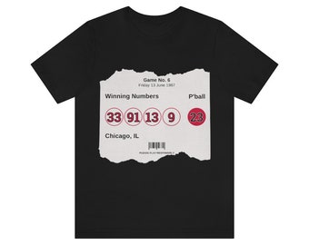 Camiseta Michael Jordan do Chicago Bulls de 1997 do Campeonato: Estampa Retro da NBA