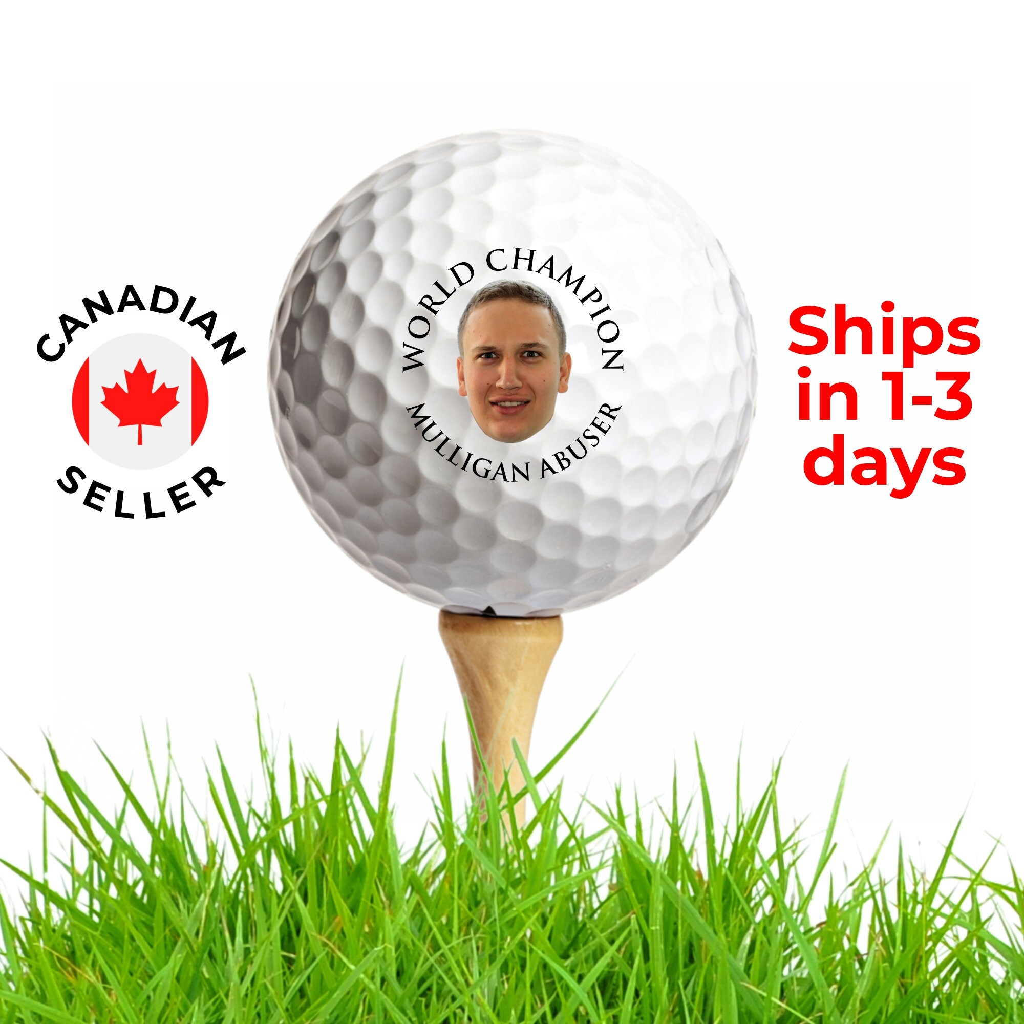 Custom Printed Golf Balls Groomsman Bestman Father's Etsy Canada