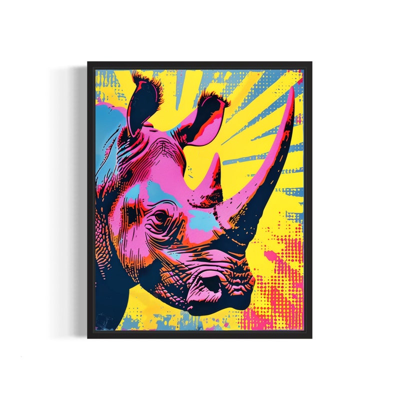 Rhino Poster - Etsy
