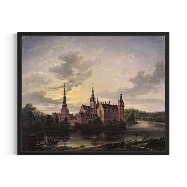 Vintage Castle Poster Art Print, Vintage Castle Collection for Bedroom Wall Art