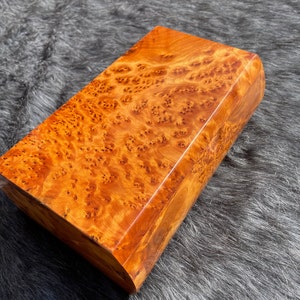 Large Handmade Wooden Jewelry Box Made Of Thuya Burl Wood,Jewelry Organizer,Memory Box,Decorative Storage Box For Women, Gift Box