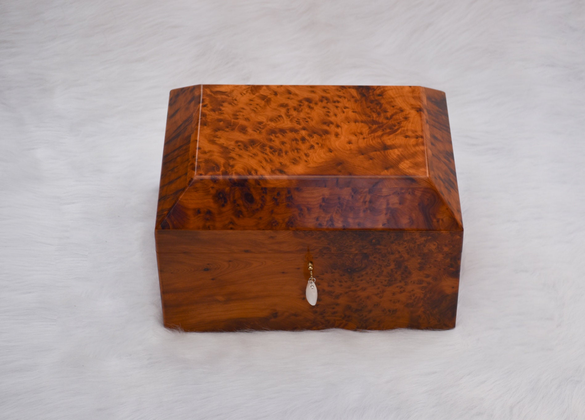 44x31x16 High Quality Burl Jewelry Box, Wooden Jewellry Box