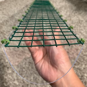 ASSEMBLED 24&quot; Half Cylinderical Moss Pole / Clear Moss Pole / Moss Pole / Plant Stake / Trellis / Plant Support / Price Increased