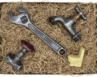 Set de bombones para fontaneros – Regalo para fontaneros y manitas – Regalo de cumpleaños para hombres – Hecho a mano