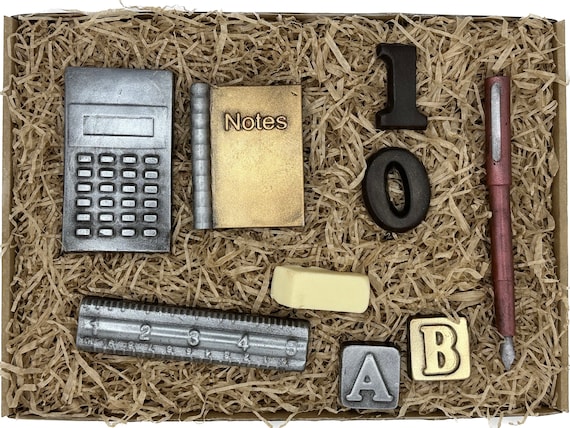 Schule Schokolade Set – Geschenk für Lehrer & Schüler, Einschulung, Abitur, Prüfung, Lustige Box