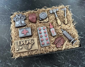 Doctor Gift Chocolate | Medical Instruments Made of Chocolate | Gift for Doctor Graduation, Birthday, Thank You