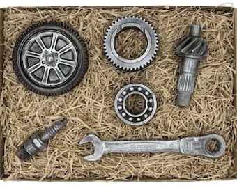 Chocolade cadeau voor automonteurs - Gereedschapset voor automechanici en liefhebbers van klassieke auto's - Leuk cadeau-idee voor mannen en vaders