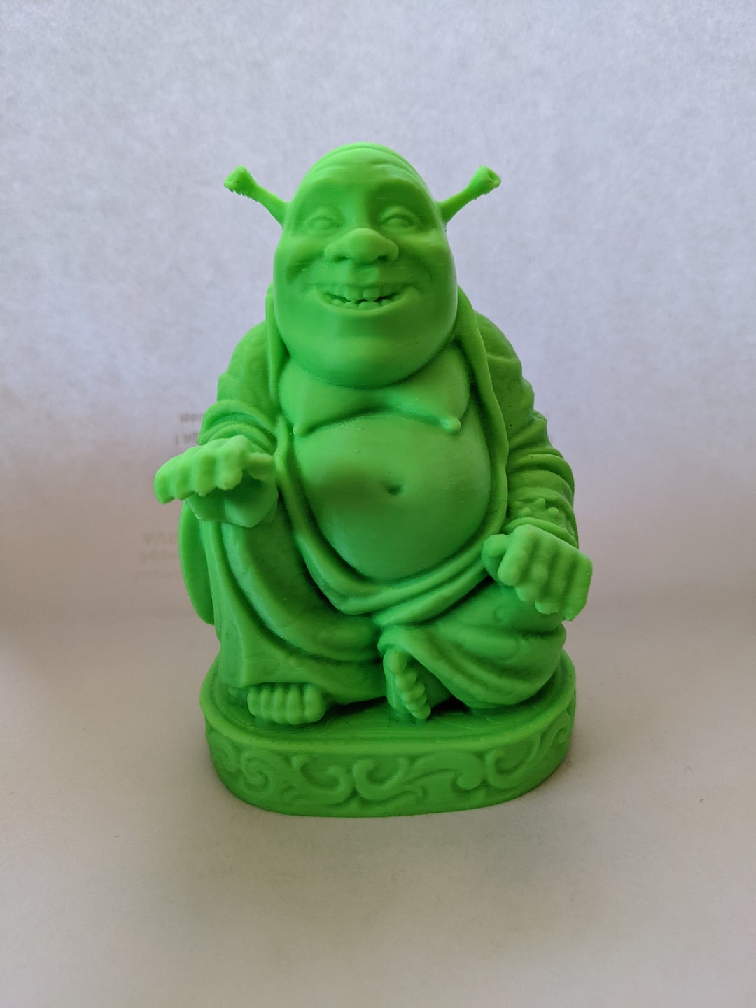 Shrek Buddha Statue Etsy