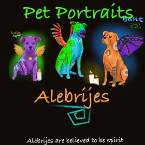 Alebrije Pet Portrait *****digital file********