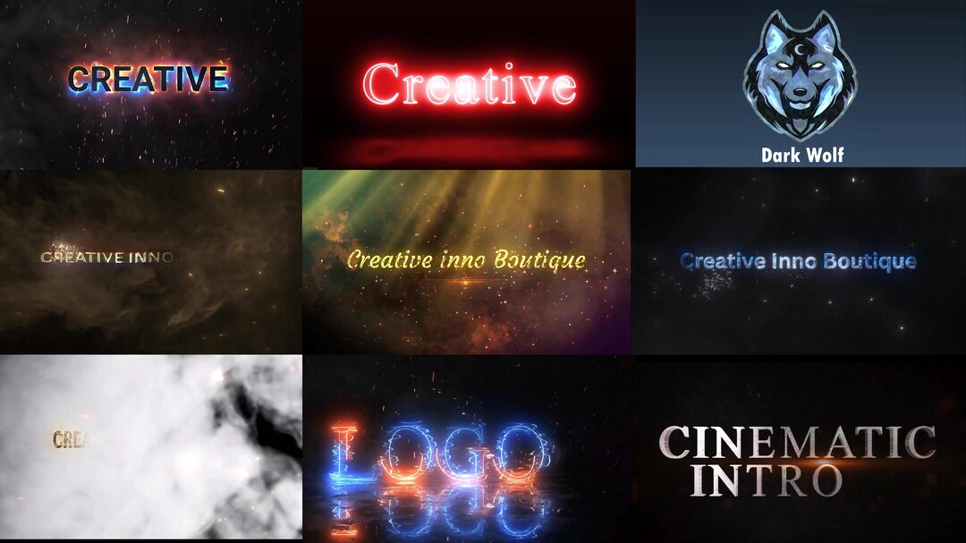 3D Logo Animation Video Intro, HD High Quality 4k Design Template - Etsy