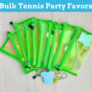 Tennis party favors BULK tennis gift bag pre-filled party favor, tennis team party, coach gift, team party, easy bulk gifts for event swag