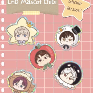 Love and Deepspace chibi-mascottestickers