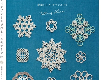 Japanese Tatting Book - Mini Motif Made with Tatting Lace 78 (PDF)