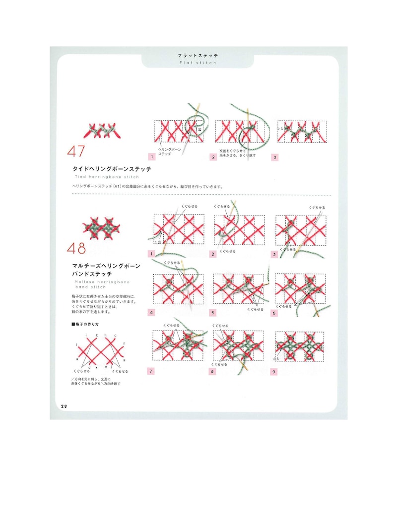 Japanese Embroidery Book the Basic Book of Embroidery and Stitch