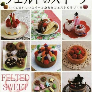 Japanese Felt Book - Felted Sweet Treats (PDF)