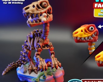 Flexi Factory Skeleton Raptor Dinosaur (Velociraptor)