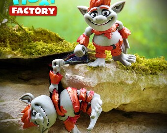 Flexi Factory Troll STL and 3MF Included! - Etsy