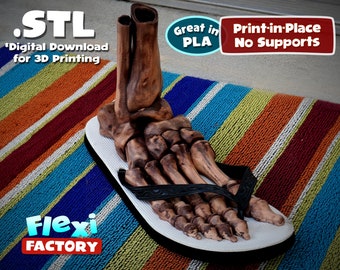 Flexi Factory Print-In-Place SKELETON Foot!