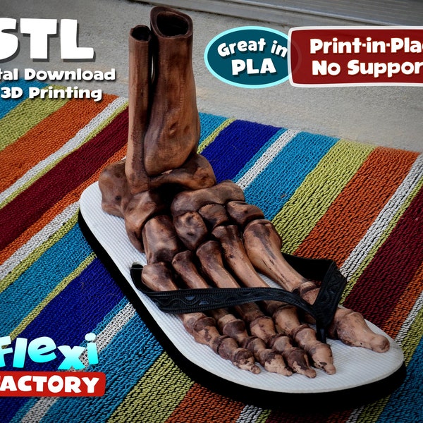 Flexi Factory Print-In-Place SKELETON Foot!