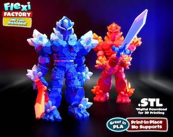 Flexi Factory Crystal Warrior with XL Version Included!