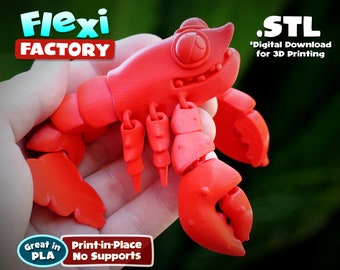 Cute Flexi Factory Print-In-Place Lobster