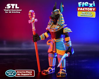 Flexi Factory Anubis with 3mf and XL/Cut versions!