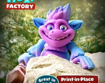 Flexi Factory Troll STL and 3MF Included! - Etsy