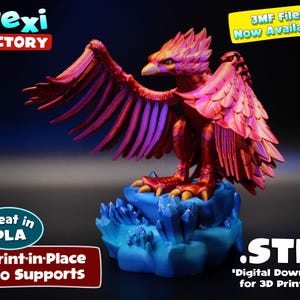 Flexi Factory Print In Place Phoenix now with 3mf file!