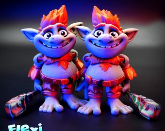 Flexi Factory Troll STL and 3MF Included! - Etsy