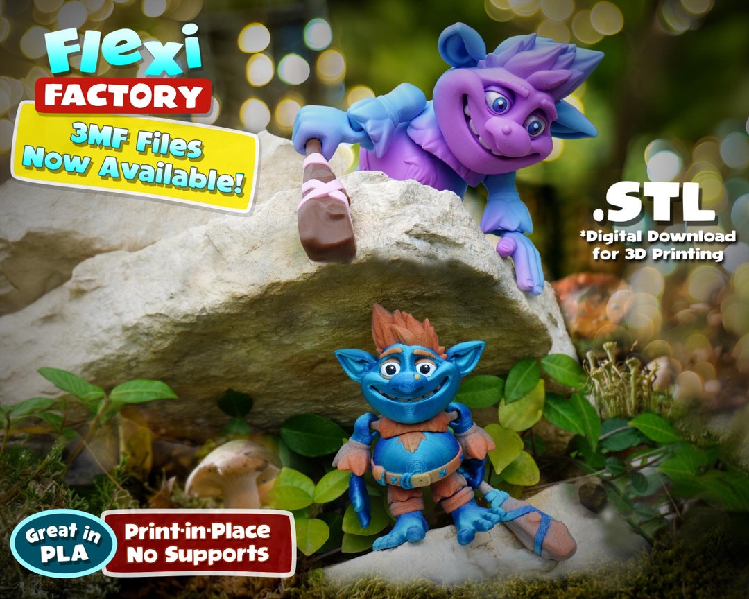 FLEYE（フライ）Troll-569 Flexi Factory Troll STL and 3MF Included! - Etsy