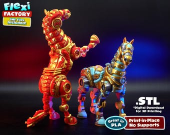 Flexi Factory Cyber Horse and Unicorn with 3MF Included!