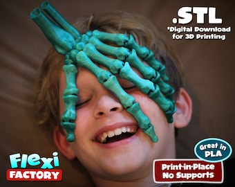 Flexi Print-In-Place Skeleton Hand