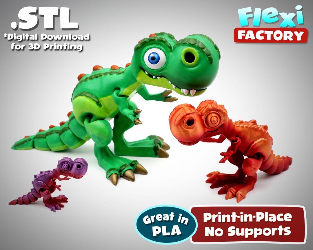 Dino Chrome - 3D Printable Model on Treatstock
