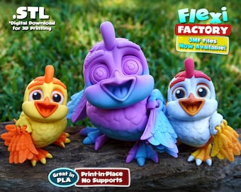 Flexi Factory Chicken with 3mf files included!