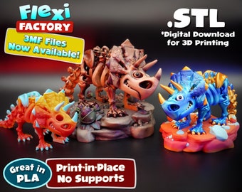 Flexi Factory Print-In-Ort Skelett Triceratops