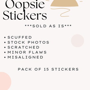 grab bag witchy stickers | oopsie stickers | b-grade mystery bag | random witch stickers | surprise vinyl stickers | discount flawed sticker