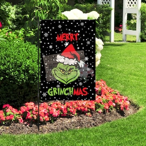 Grinch Garden Flag 