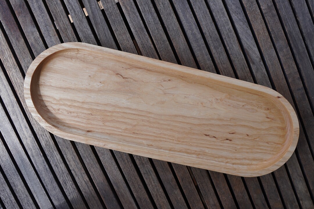Ash Solid Wood One Piece Server Tray Food Safe Tray Etsy