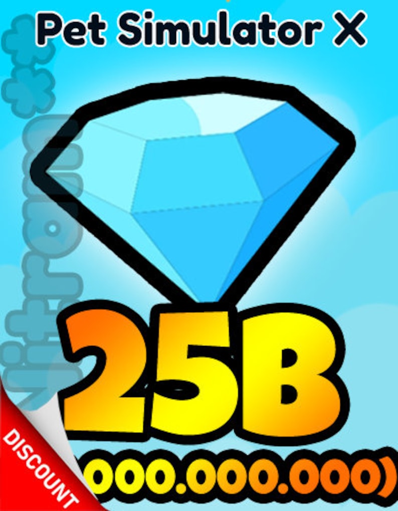 25B Gems Pet Simulator X Etsy