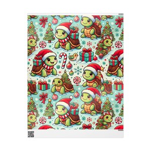 Carta da regalo natalizia Happy Turtles. Una carta da regalo adorabile e alla moda per le feste!