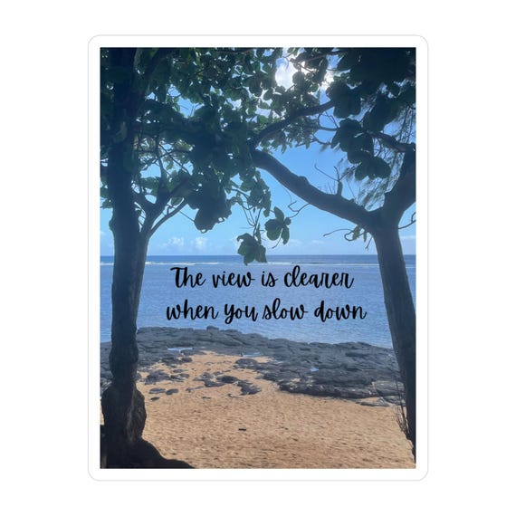 Inspirational Nature Vinyl Decals, Motivational Stickers for Home Decor, Office Decor, Gift for Nature Lovers, Mindfulness